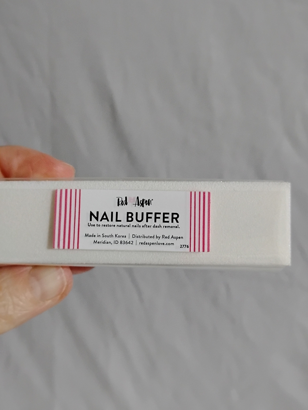 Red Aspen White Nail Buffer